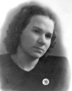 Антонина Седышева   в студенческие годы, 1950 г.