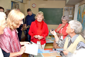 На переднем плане: Татьяна Аленькина и Татьяна Мухамедзянова в минуты теплого общения